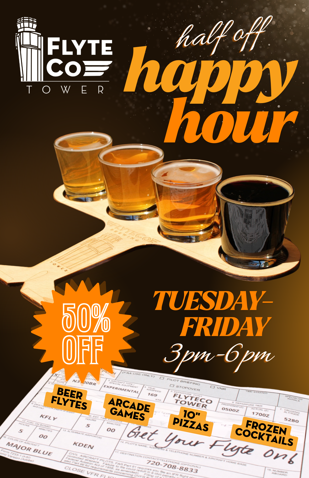 Half-Off Happy Hour — FlyteCo Tower